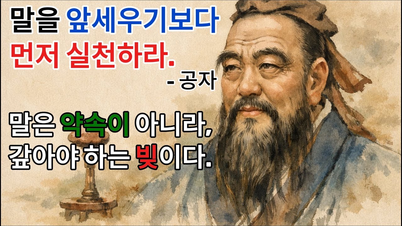 말을 앞세우면 100% 실패합니다 | 공자: 말은 약속이 아니라 빚이다 | 새해계획 | 인생조언