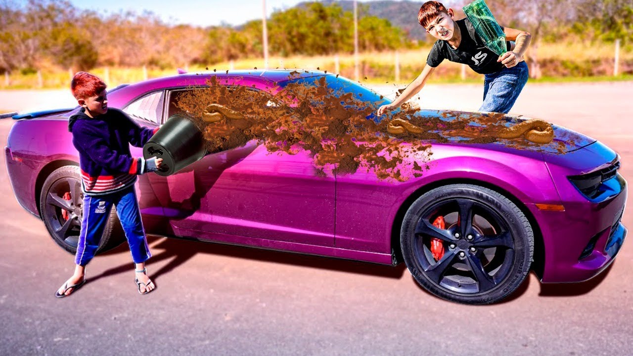 ELES JOGARAM BOSTA NO MEU CAMARO