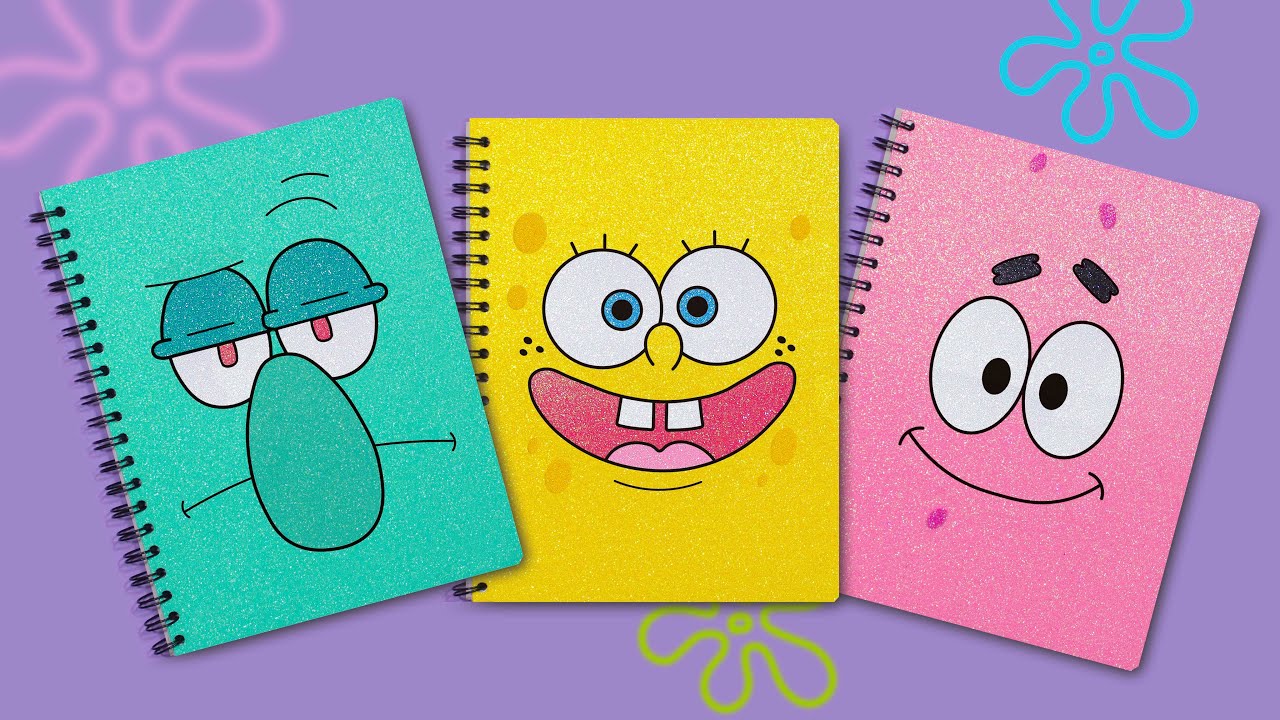 DIY: Libretas de BOB ESPONJA - REGRESO A CLASES