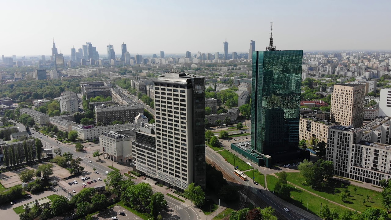 WARSZAWA Z DRONA | MAVIC AIR | WARSAW SPIRE, PKiN, BIUROWCE