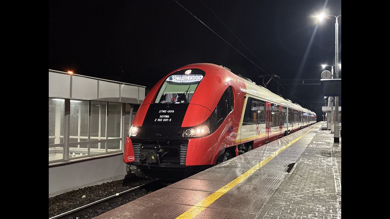 Przejazd Pesą Elf 27WE-001 należącą do SKM Warszawa po naprawie P5