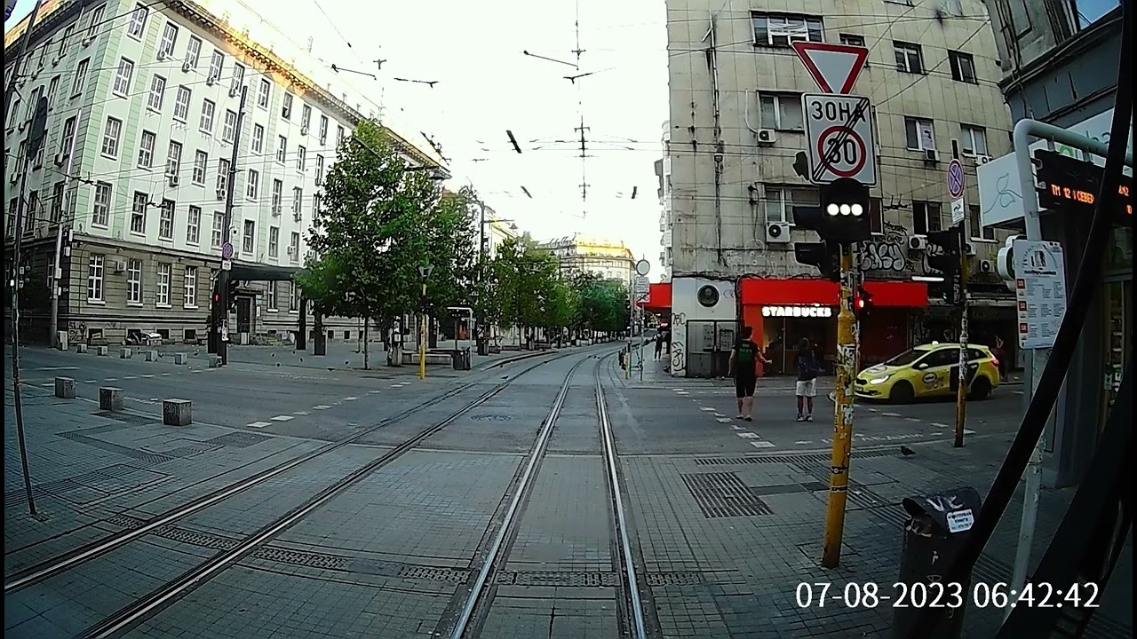 Джиткам си с трамвая part 16   I'm riding the tram and ringing the bell. part 16   #tram  #crazy