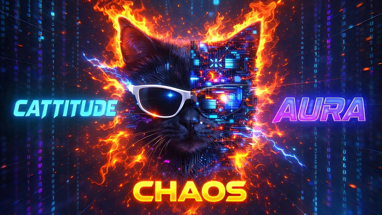 Black Cat Storm CHAOS Unleashed | Hypno Cattitude Aura ⚡️🌀