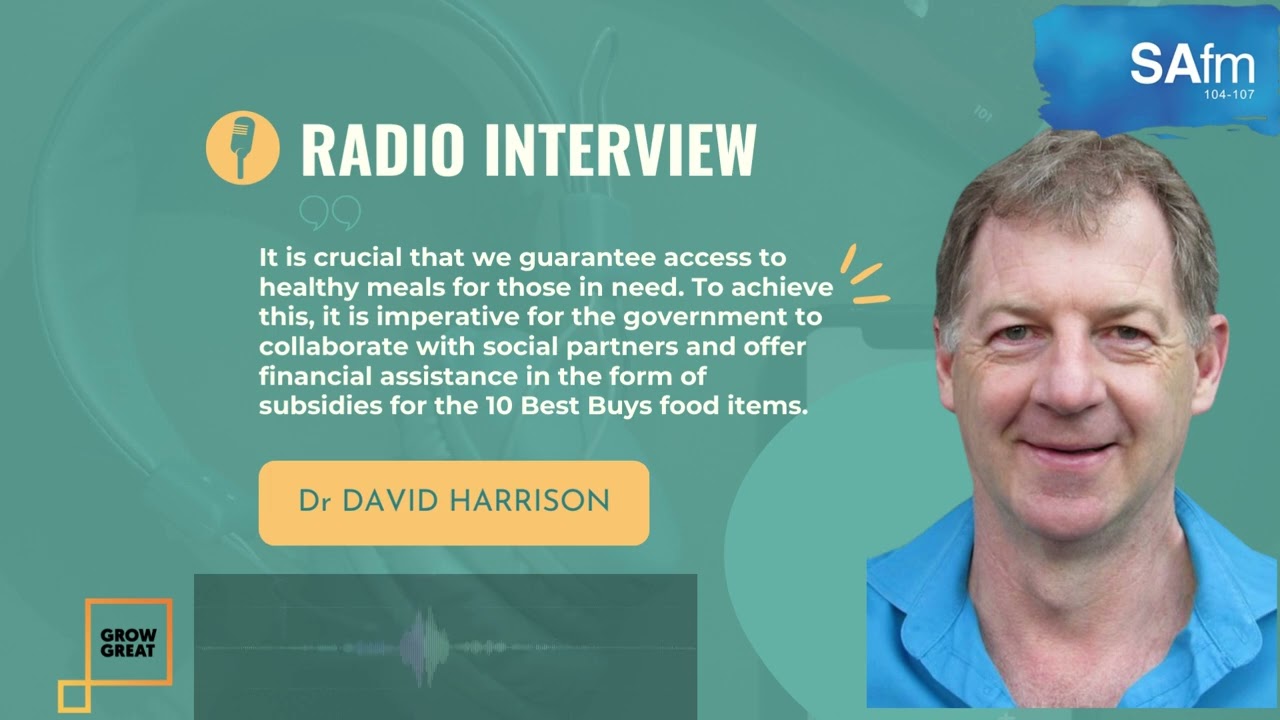 Dr David Harrison interview with SAfm.