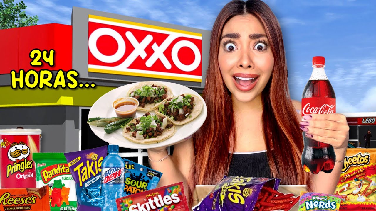 Sobreviviendo 24 horas sólo con comida del OXXO! | Rebeca Mendiola