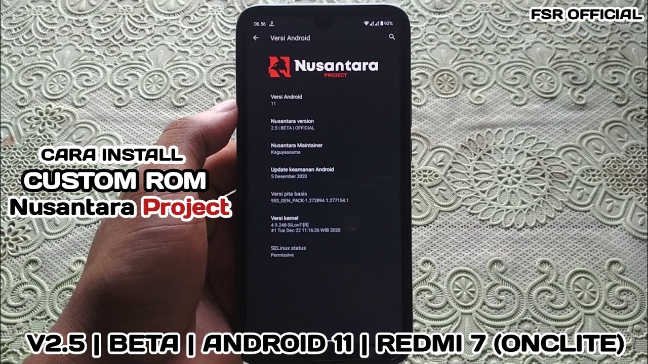 Install Custom ROM Nusantara Project v2.5 Beta Official Android 11 (R) Di Redmi 7 (Onclite)