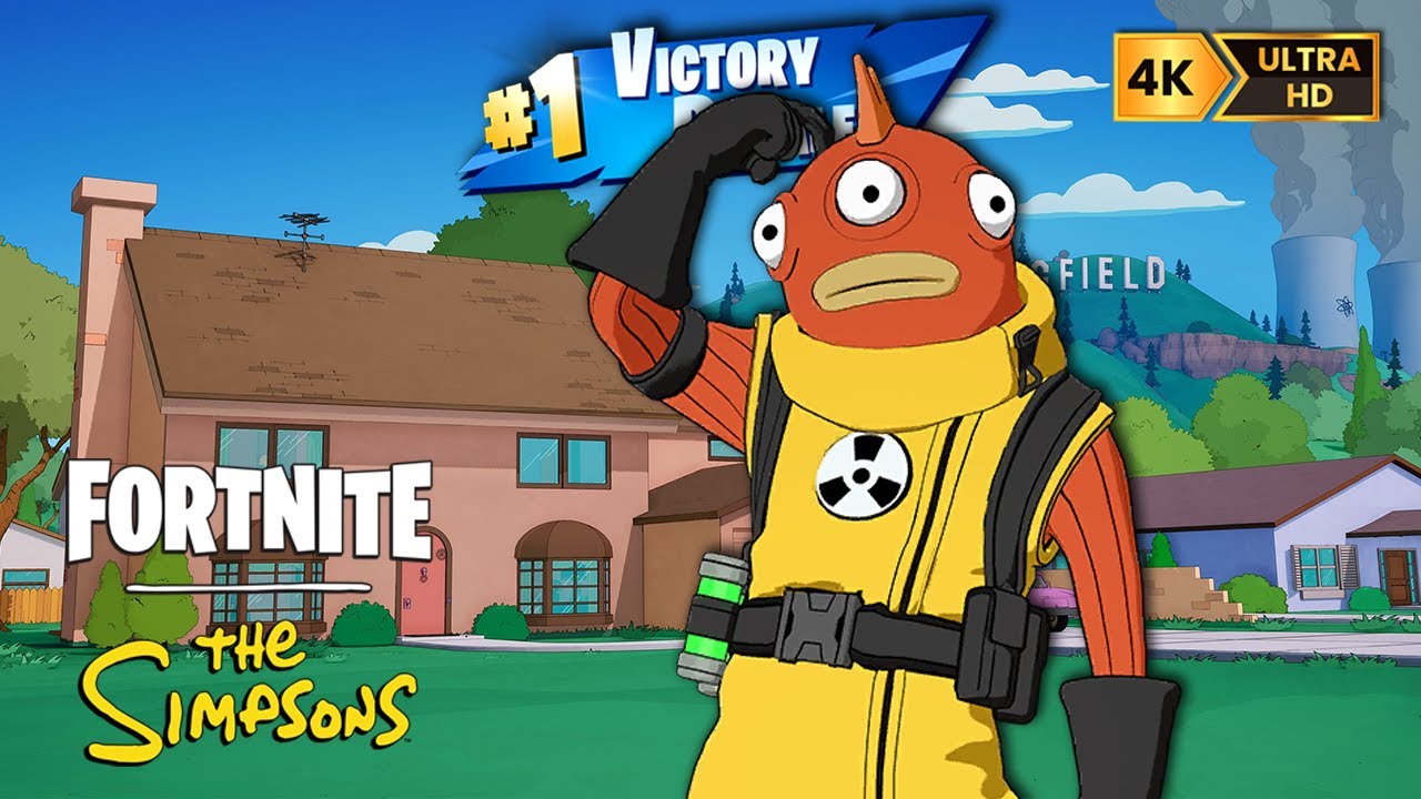 Fortnite Blinky Fishstick Skin Gameplay - Fortnite | The Simpsons