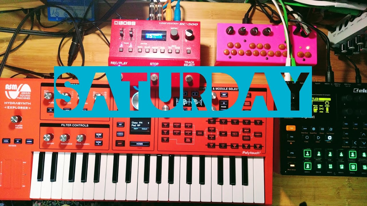 ASHUN Sound Machines HYDRASYNTH Explorer, Digitakt and BOSS RC-500　JAM 14/6/25 20:00 Dawless