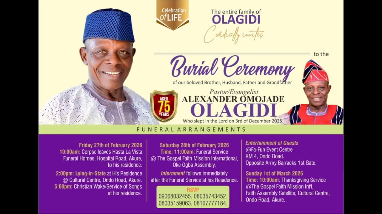 Olayinka Abolade's broadcast