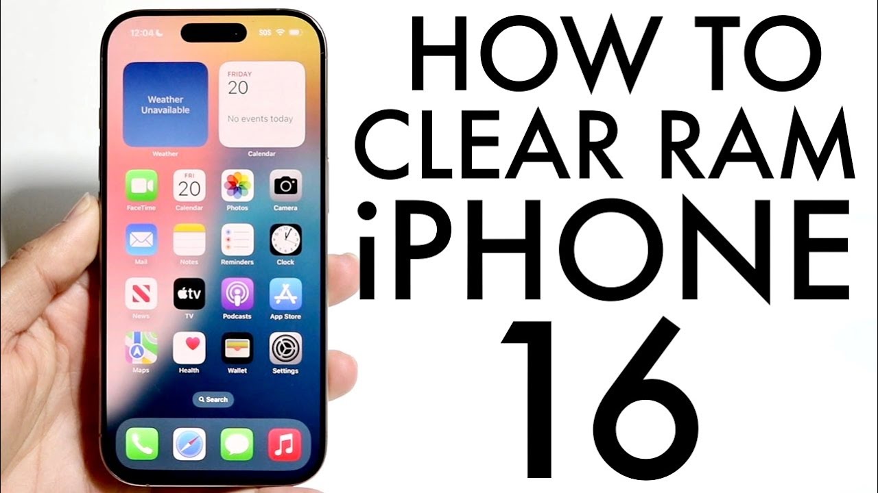 Как очистить оперативную память на iPhone 16/iPhone 16 Pro!