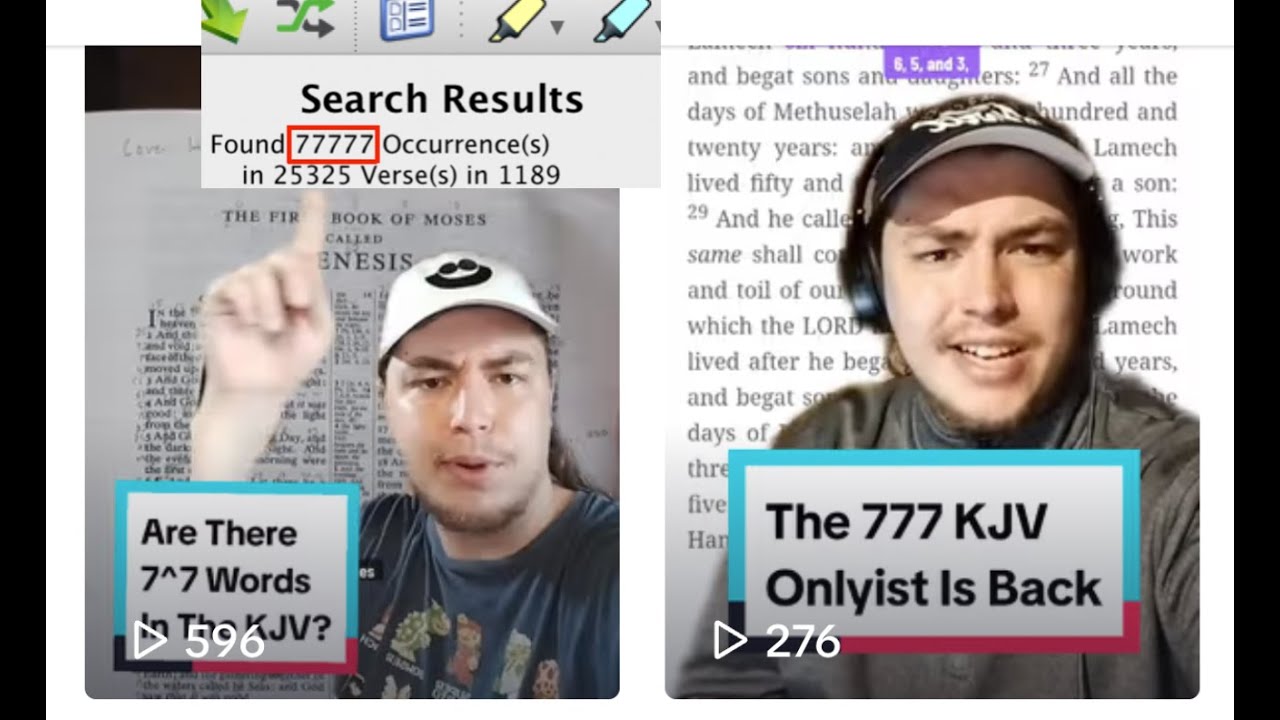 TikTok ATHEIST thinks he debunked the KING JAMES BIBLE CODE with a QURAN!!!