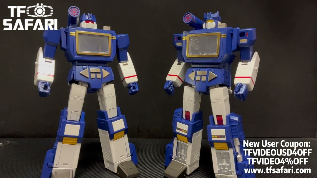 Figure showcase video for 4TH PARTY RP46 KO RP01 ACOUSTIC WAVE #transformers #transformerstoys