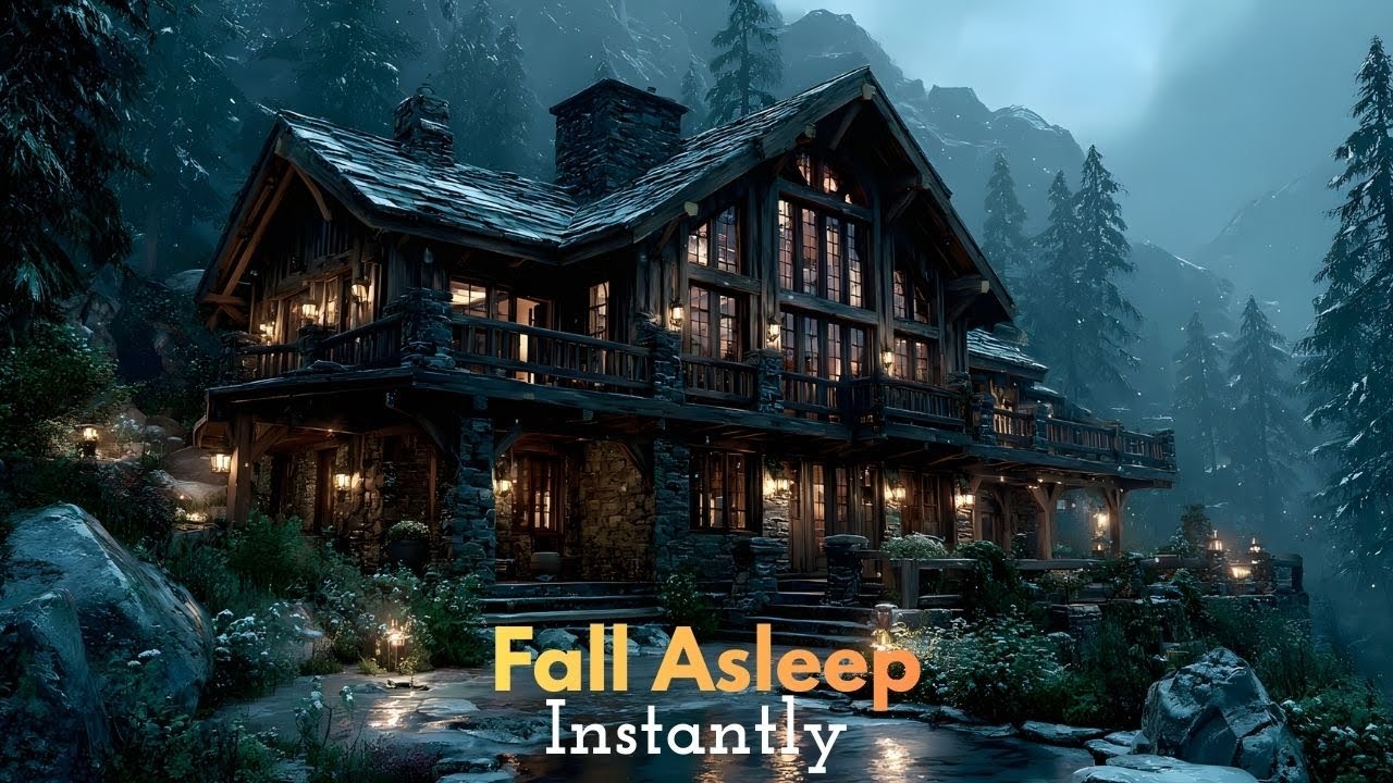 Deep Winter Thunder at the Hidden Mountain Lodge (432Hz Sleep Music)