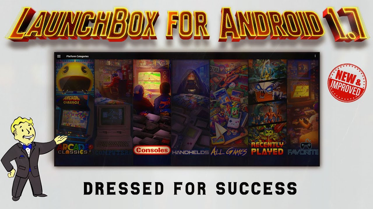 LaunchBox for Android 1.7 - Fullscreen Support, Platform Categories, Arcade Filters!