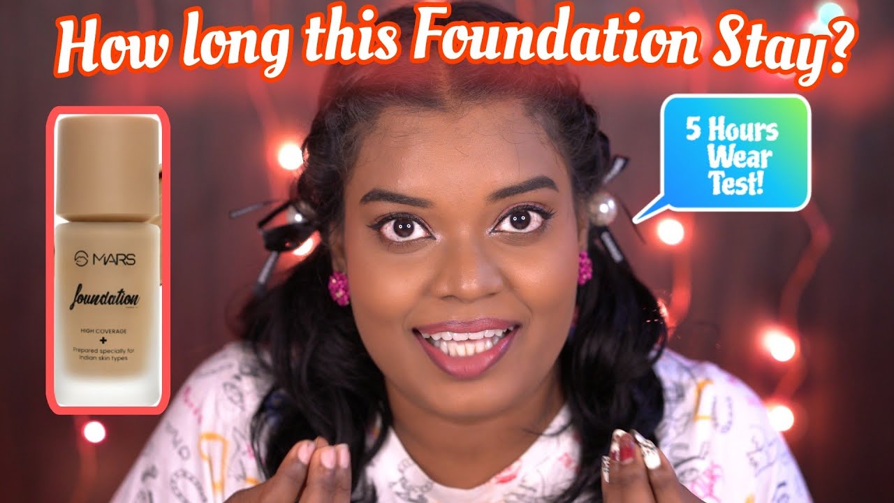 5 hrs of wear testing!! ✨Mars High coverage foundation  review  - @MARS Cosmetics #foundation