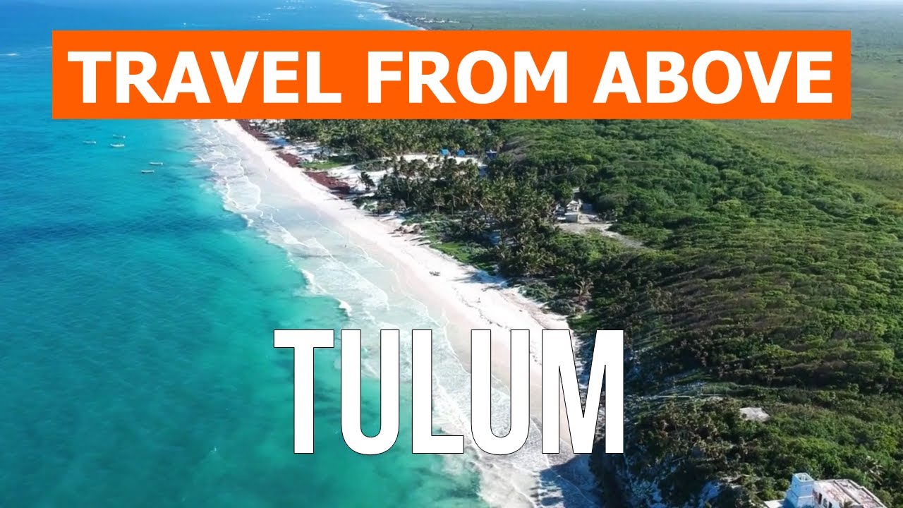 Tulum from drone | Aerial footage video 4k | Mexico, Tulum Island from above