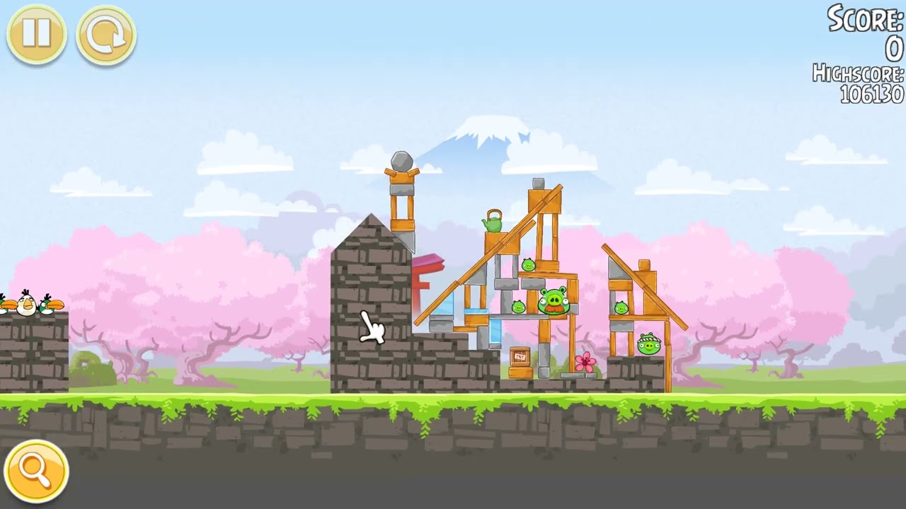 앵그리버드 시즌스 Cheery blossom level 1 to 15