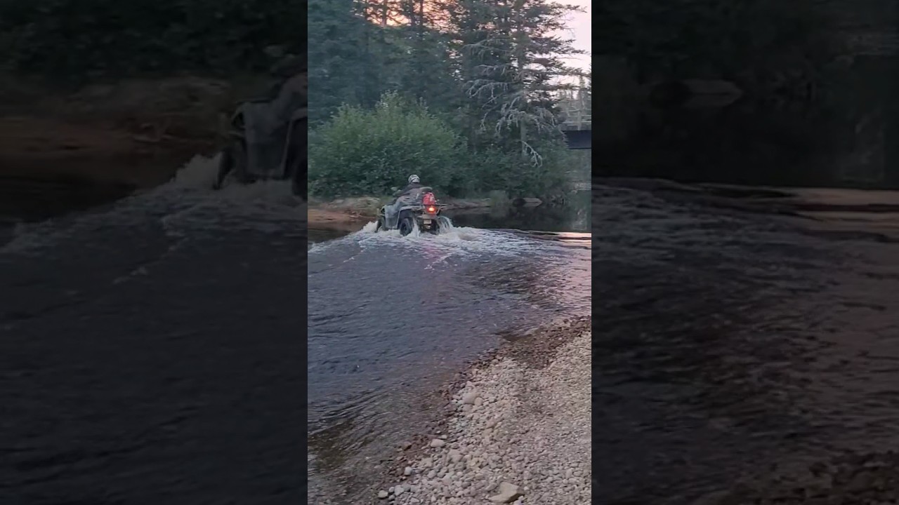 On traverse la rivi&egrave;re en Quad ! #VTT #ATV #Qu&eacute;bec #offroad
