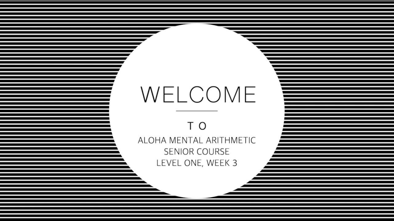 Aloha Senior Level 01 Week 3 Lecture