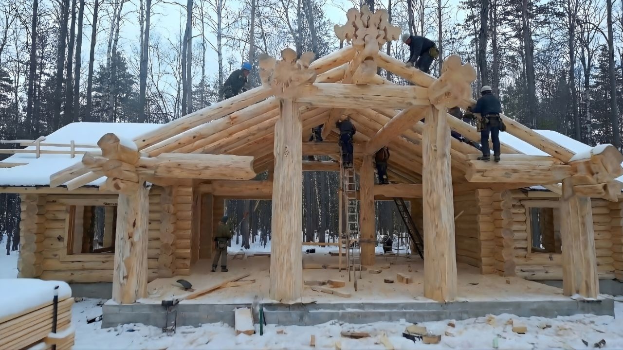 We Built a Shelter for Cars in a Single Day | Step-by-Step Construction Process