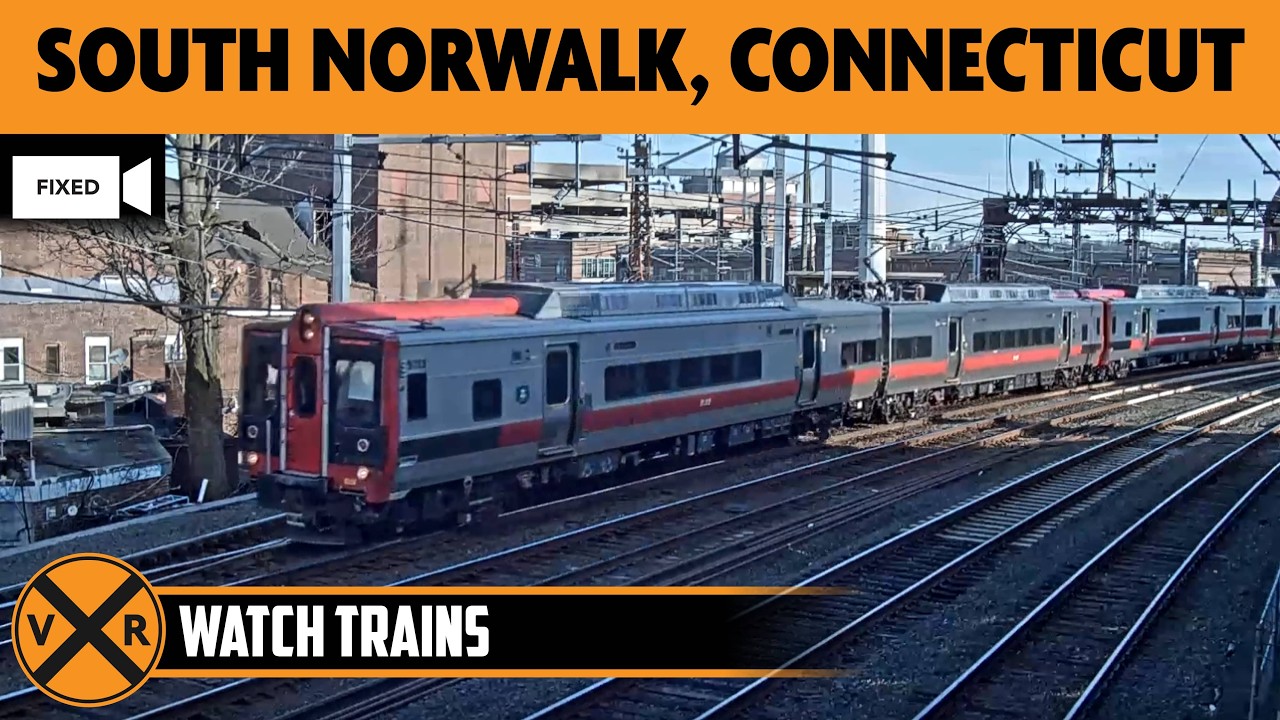 Norwalk (SoNo Tower), Connecticut, USA | Virtual Railfan  LIVE !