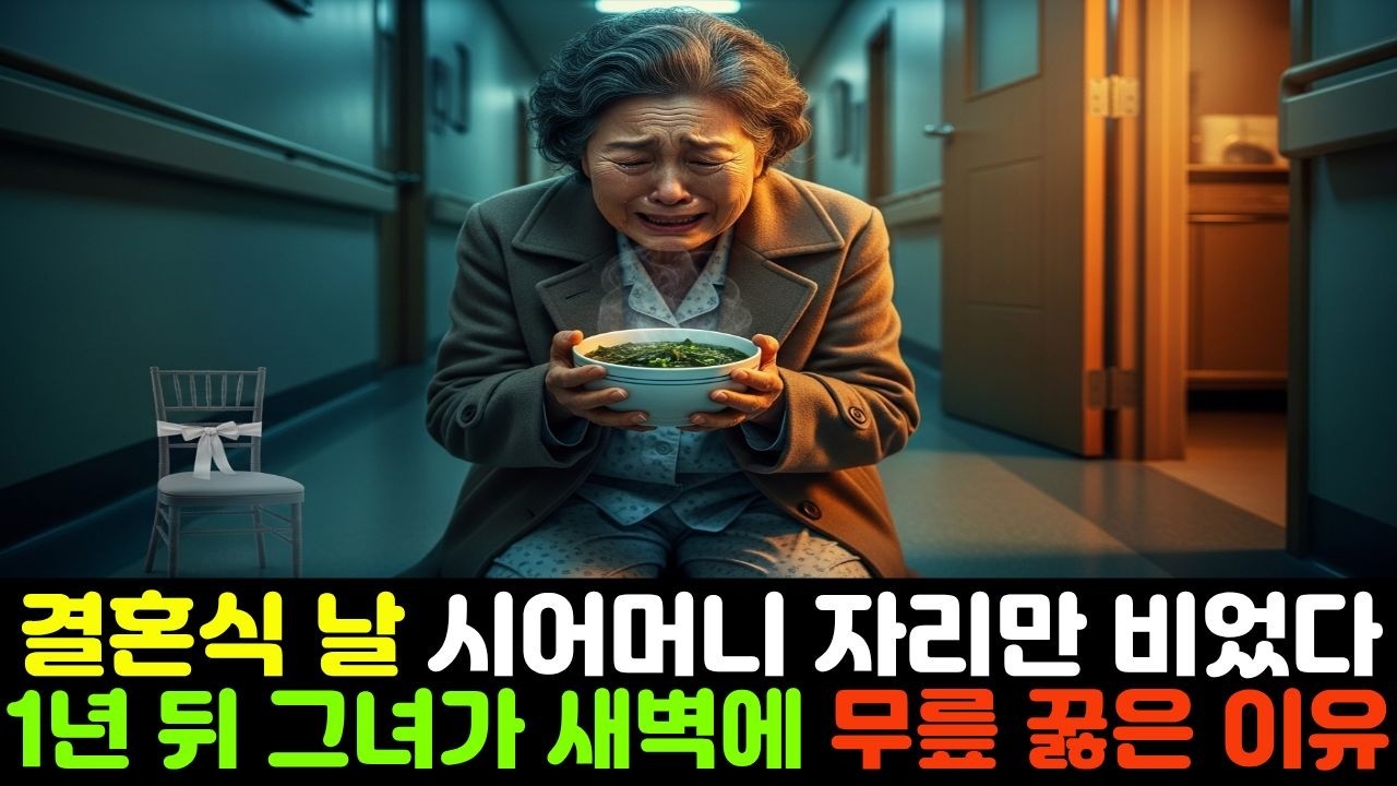 결혼식 날, 시어머니 자리만 끝까지 비어 있었습니다
