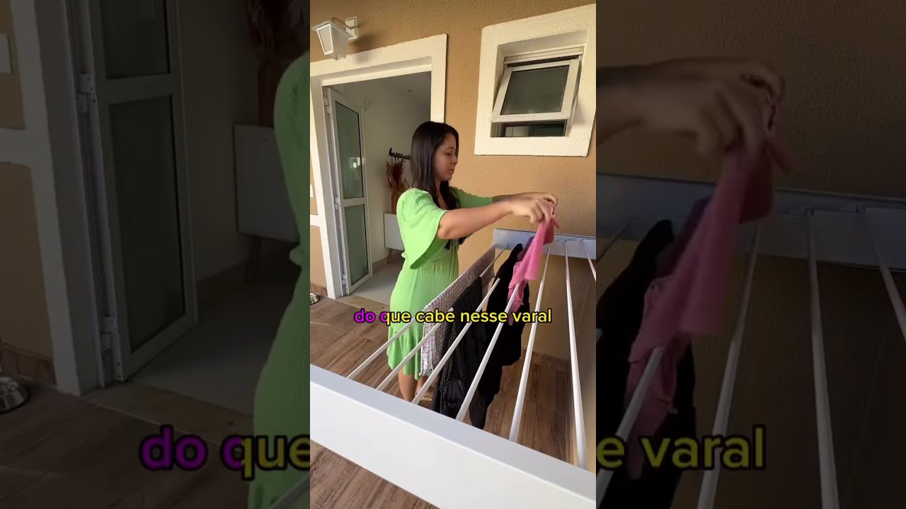 VARAL M&Aacute;GICO 😍 repost @casalda61 : Olha o antes e depois que fiz aqui em casa com esse varal