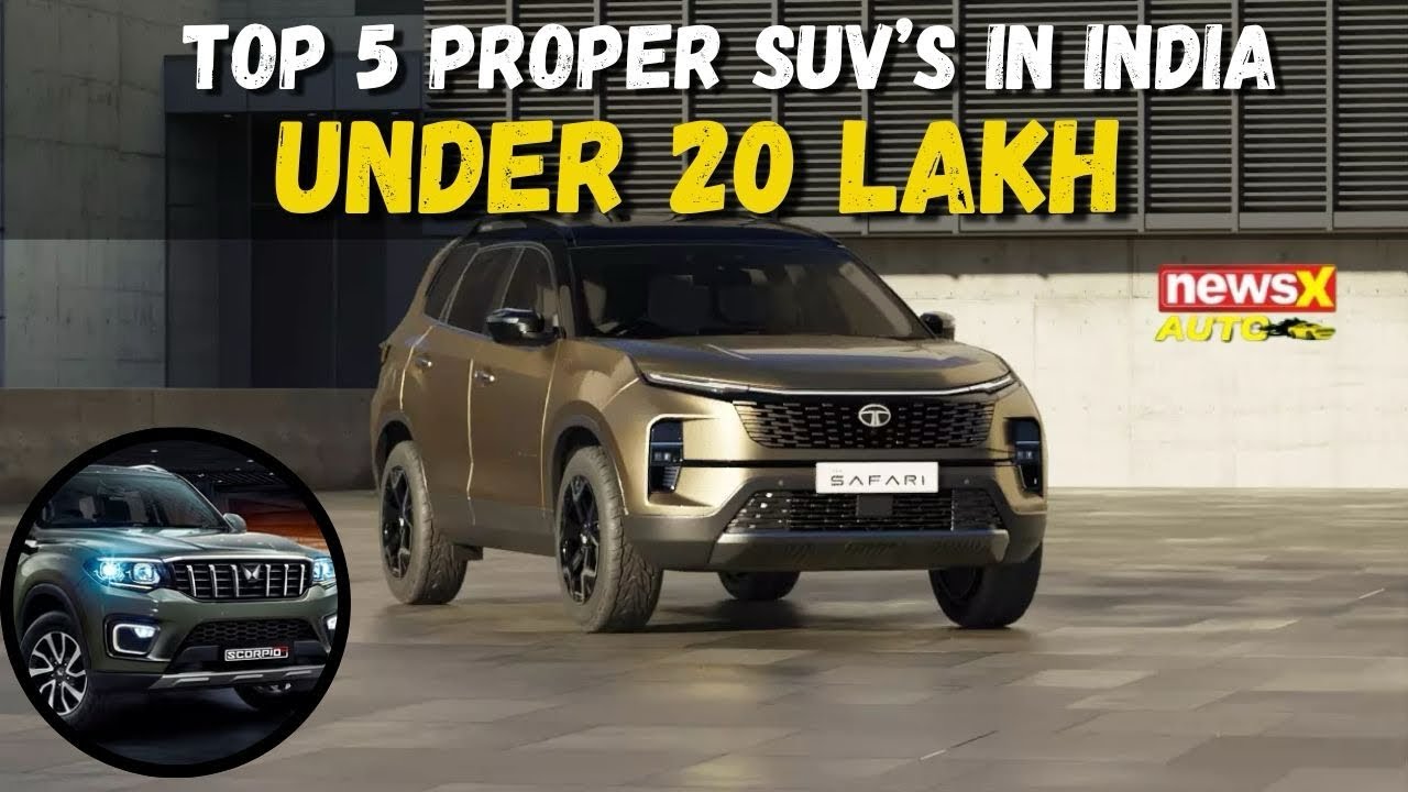 Top 5 REAL SUVs in India Under ₹20 Lakh : No Compromise on Power & Road Presence! #suvs #carlover