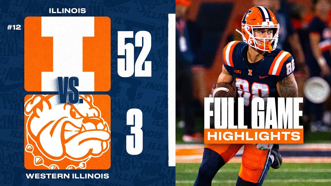 #12 Illinois vs. Western Illinois | Full Game Highlights 8/29/25