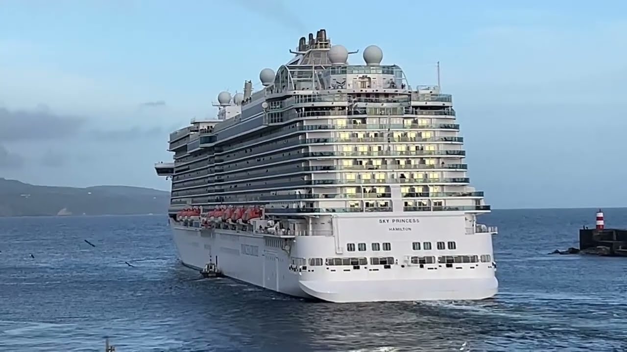 ПРЯМОЙ ЭФИР: SKY PRINCESS Отправление / прогулка Понта-Делгада, Сан-Мигель Азорские острова Порту...