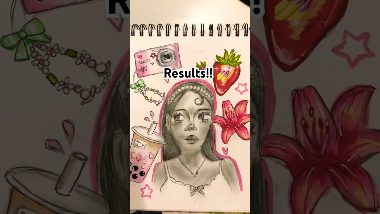 Letting Pinterest choose what I draw! ✨#art #viral #trendingshorts #trending #fyp #youtube #shorts