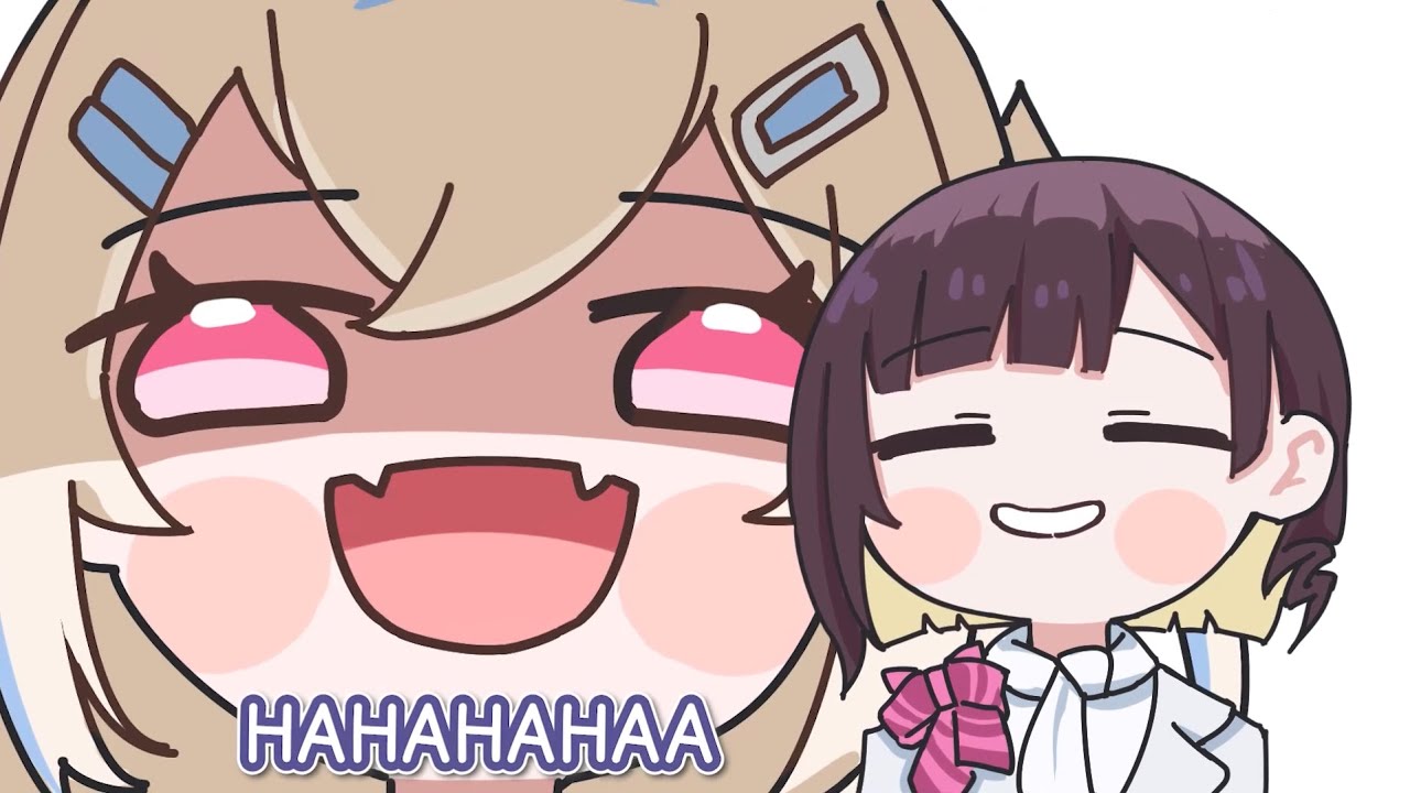 Izuki and Fuwawa's giggles combination【Hololive Animation】