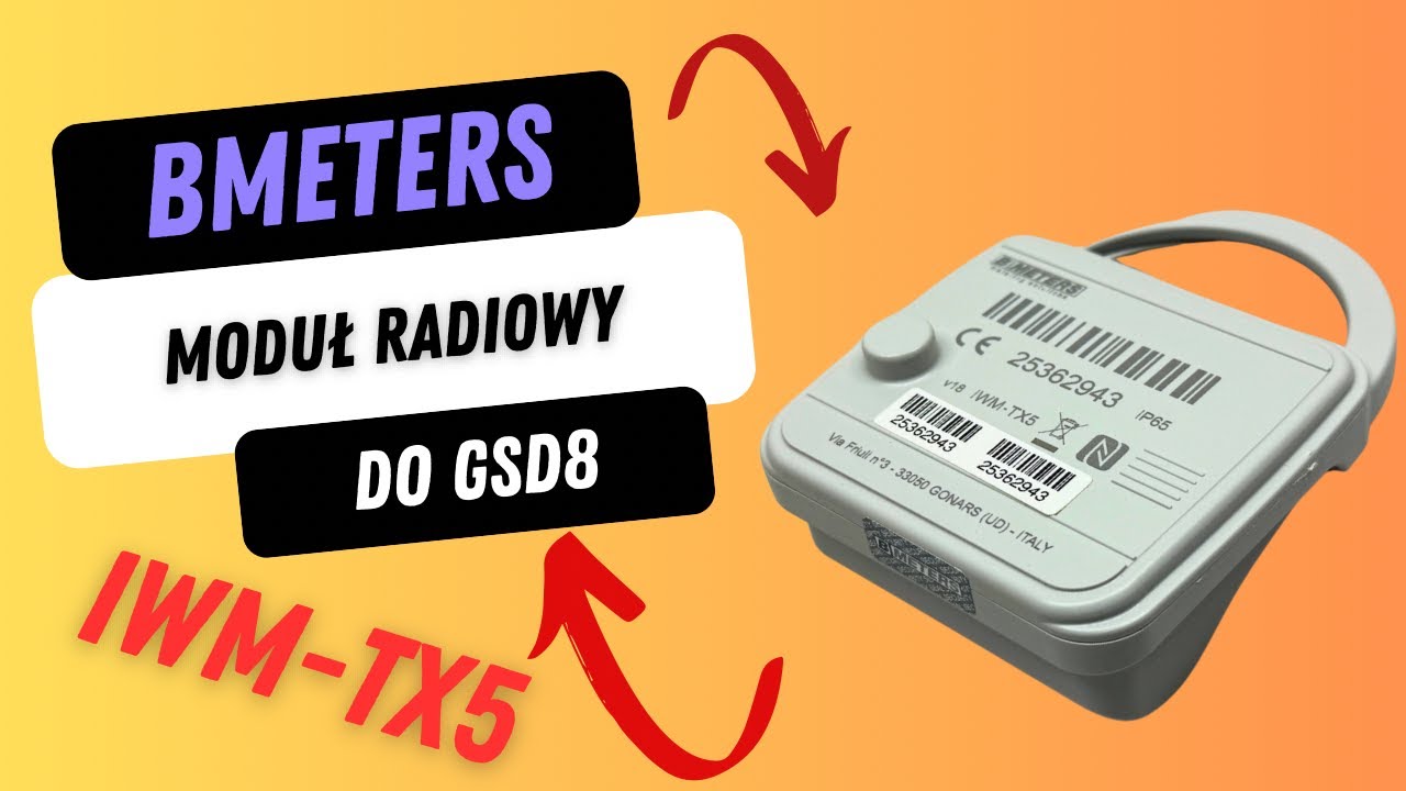 Bmeters moduł radiowy do GSD8-I IP65 IWM-TX5 - prezentacja produktu 