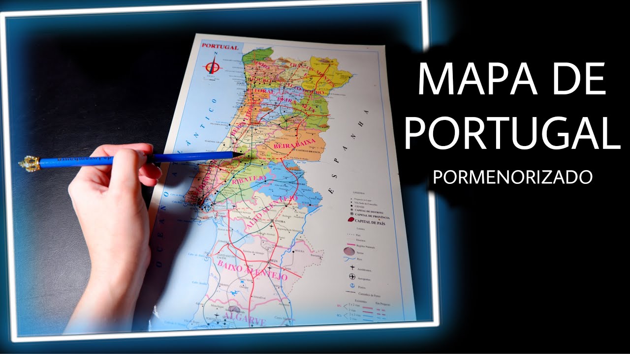 ASMR Portugal: Mapa de Portugal pormenorizado | Whispering | Tracing