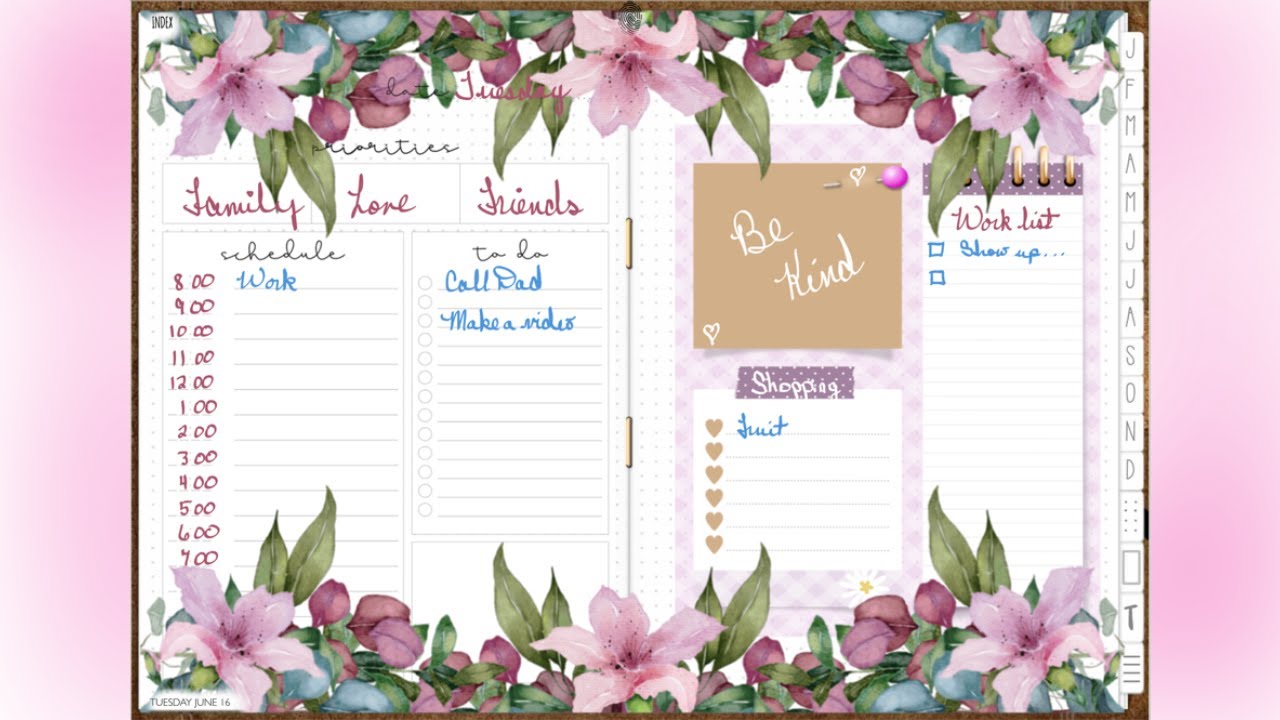 Procreate Reusable Layout Plan with Me