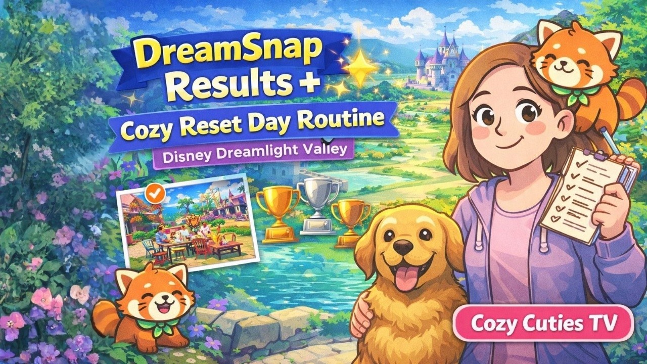 DreamSnap Results + Cozy Reset Day Routine | Disney Dreamlight Valley