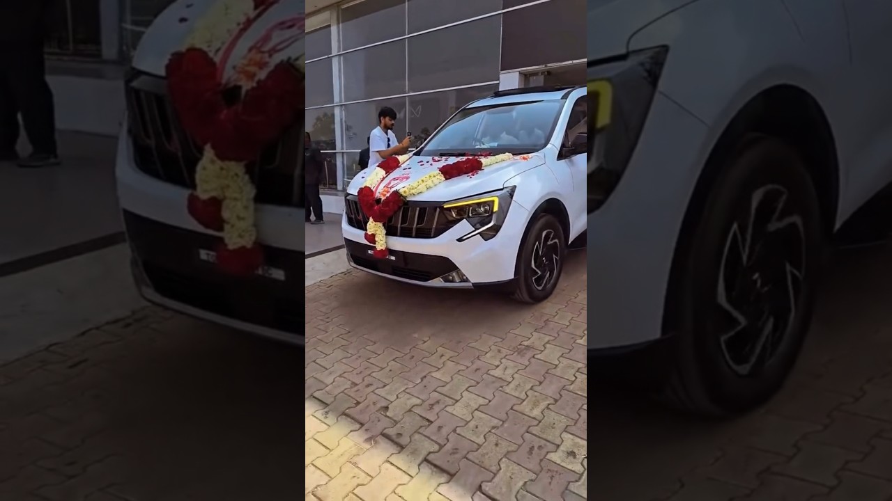 white 🤍 XUV 700  Delivery ✨ entry #car #shorts #xuv700