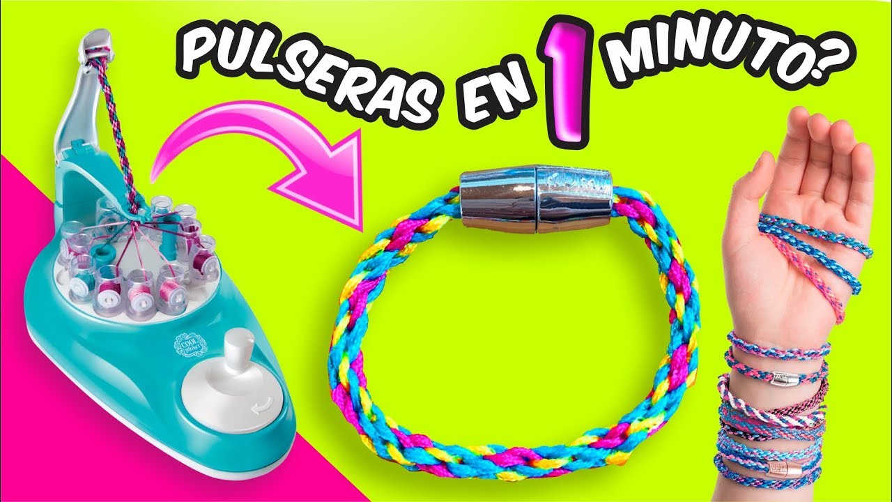 MÁQUINA para hacer PULSERAS TEJIDAS ¿FUNCIONA?