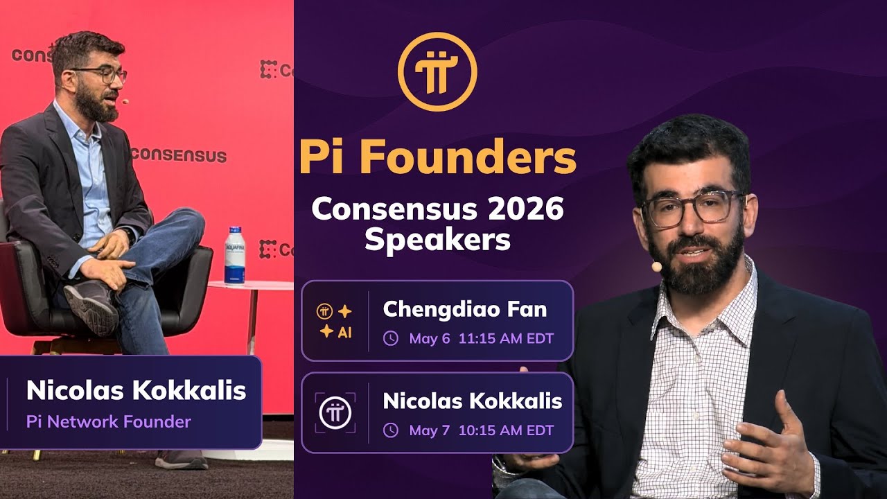 Pi founder Nicolas Kokkalis gave a panel discussion at the Consensus 2026 conference in Miami.