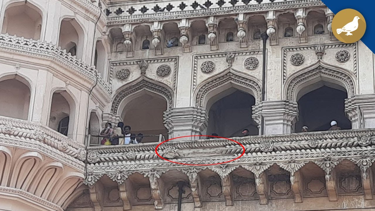 Hyderabad: Charminar suffers damage as pieces falls
