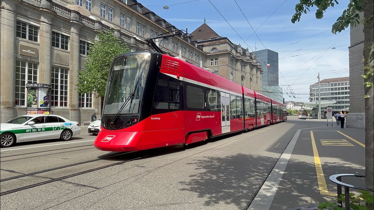 Mit dem Tango als S21 von Appenzell nach St. Gallen