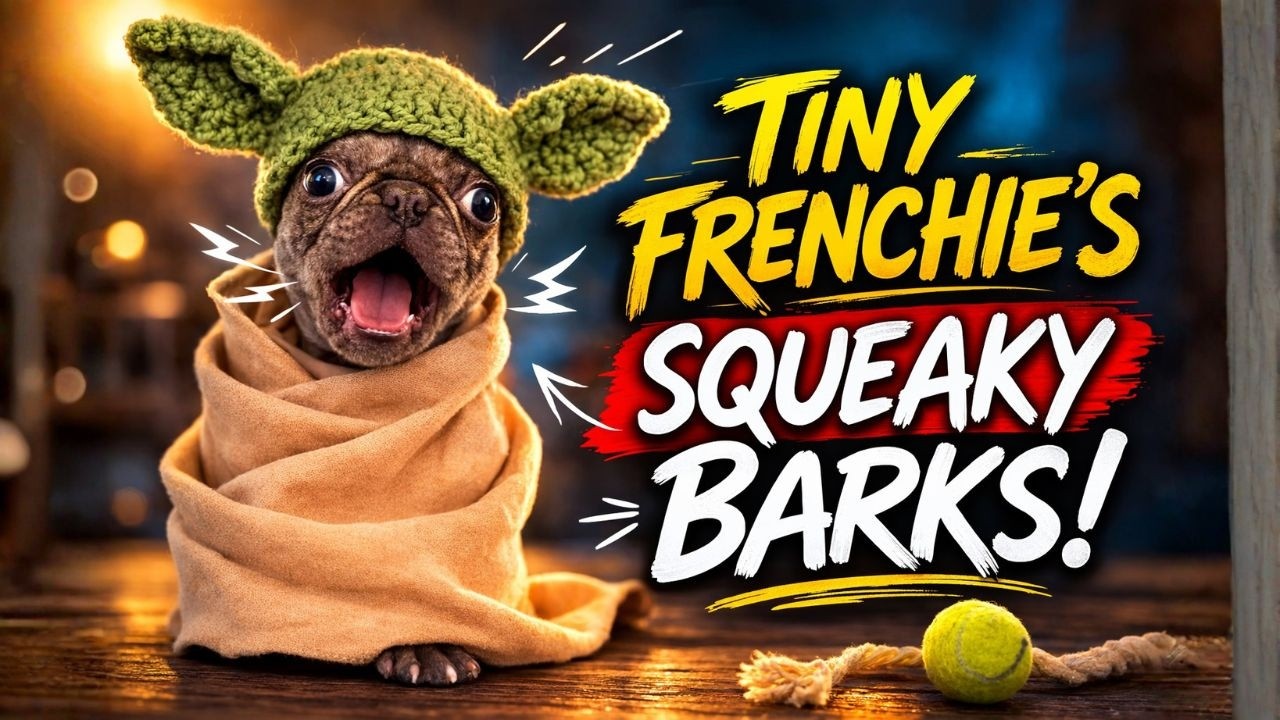 Three Months of Laughter Thanks to Tiny Frenchie’s Squeaky Barks 😆🐶