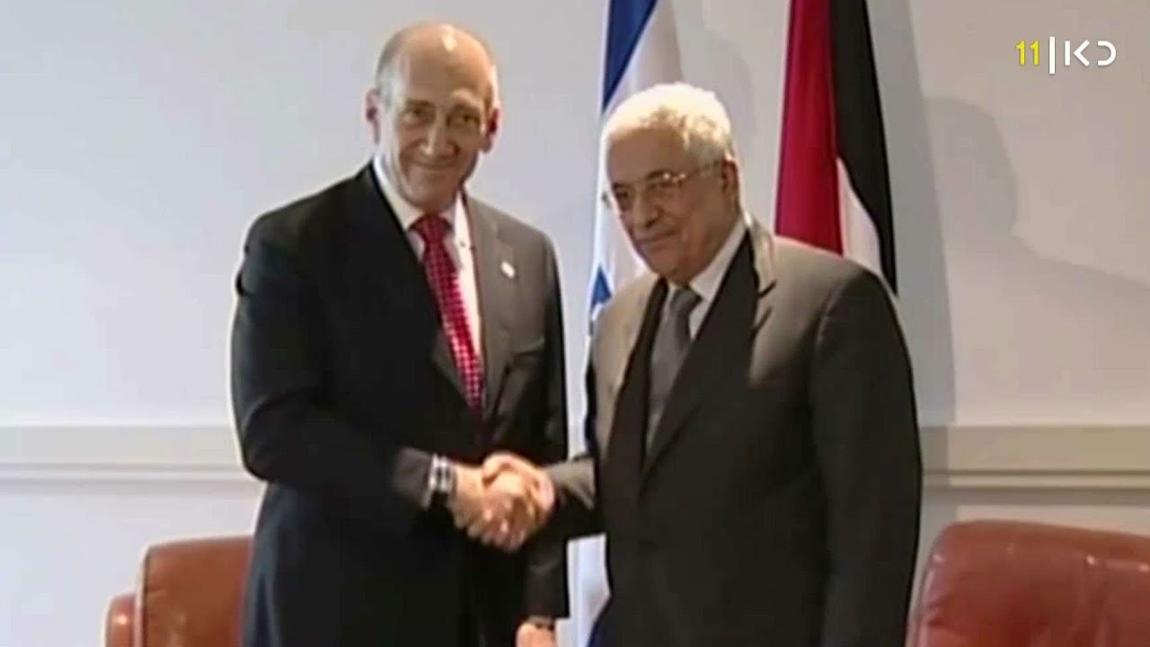 אולמרט נפגש עם אבו מאזן: 