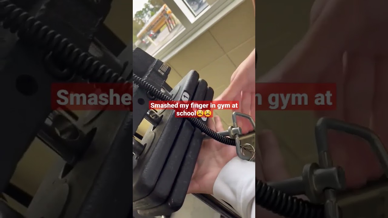 smashed finger in gym at school like and subscribe to make the pain go away