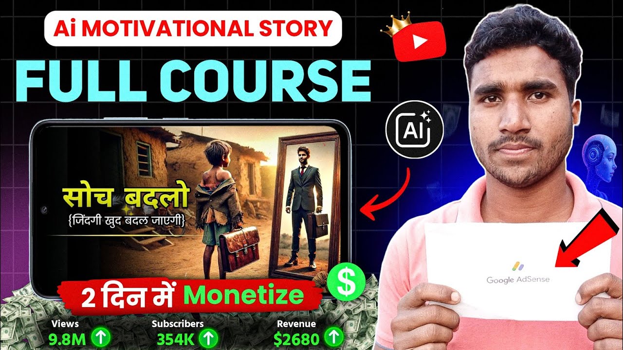 Make VIRAL Motivational Story Videos With AI ✅ (FULL COURSE) | YouTube Automation