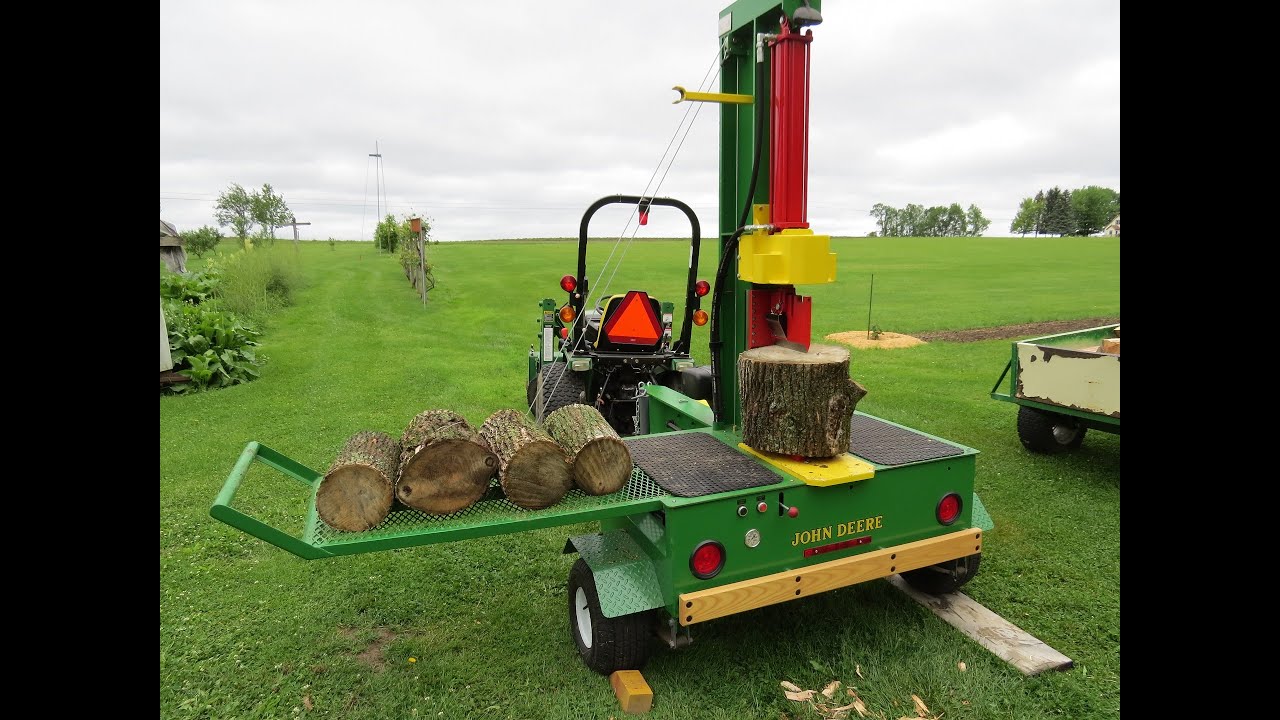 My Homebuilt Left Handed Vertical Log Splitter