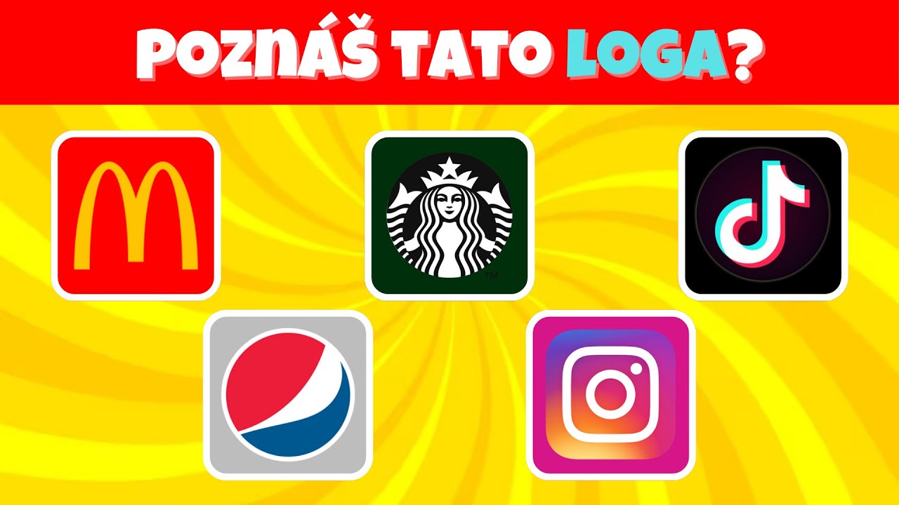 Velk&yacute; Kv&iacute;z - Pozn&aacute;&scaron; tato loga? | H&aacute;danky | #czech #quiz