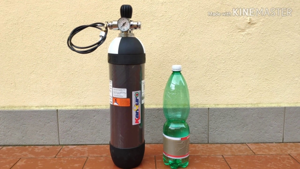 Attrezzatura ricarica carabine PCP: compressore Yong Heng &  bombola CTS   carbonio 3 litri-300 bar