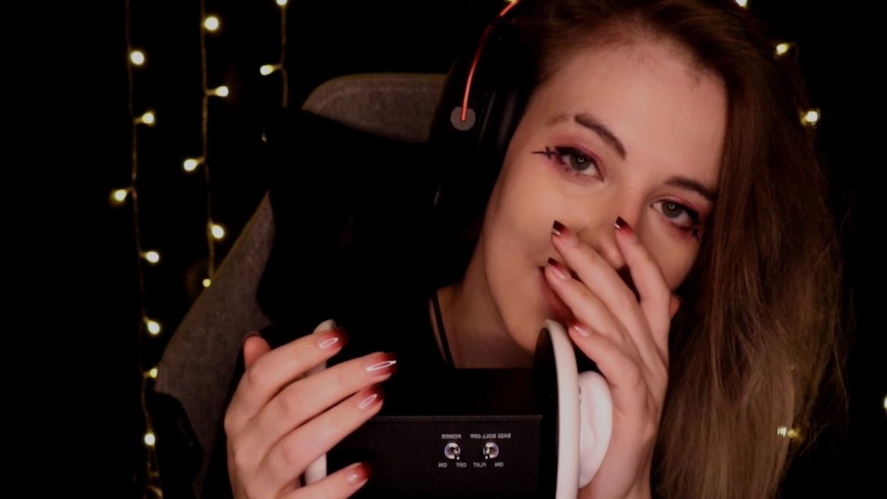 ASMR | 1h slow triggers - ear massage, blowing, tapping, scratching, rain - NEW MIC!!! 3dio