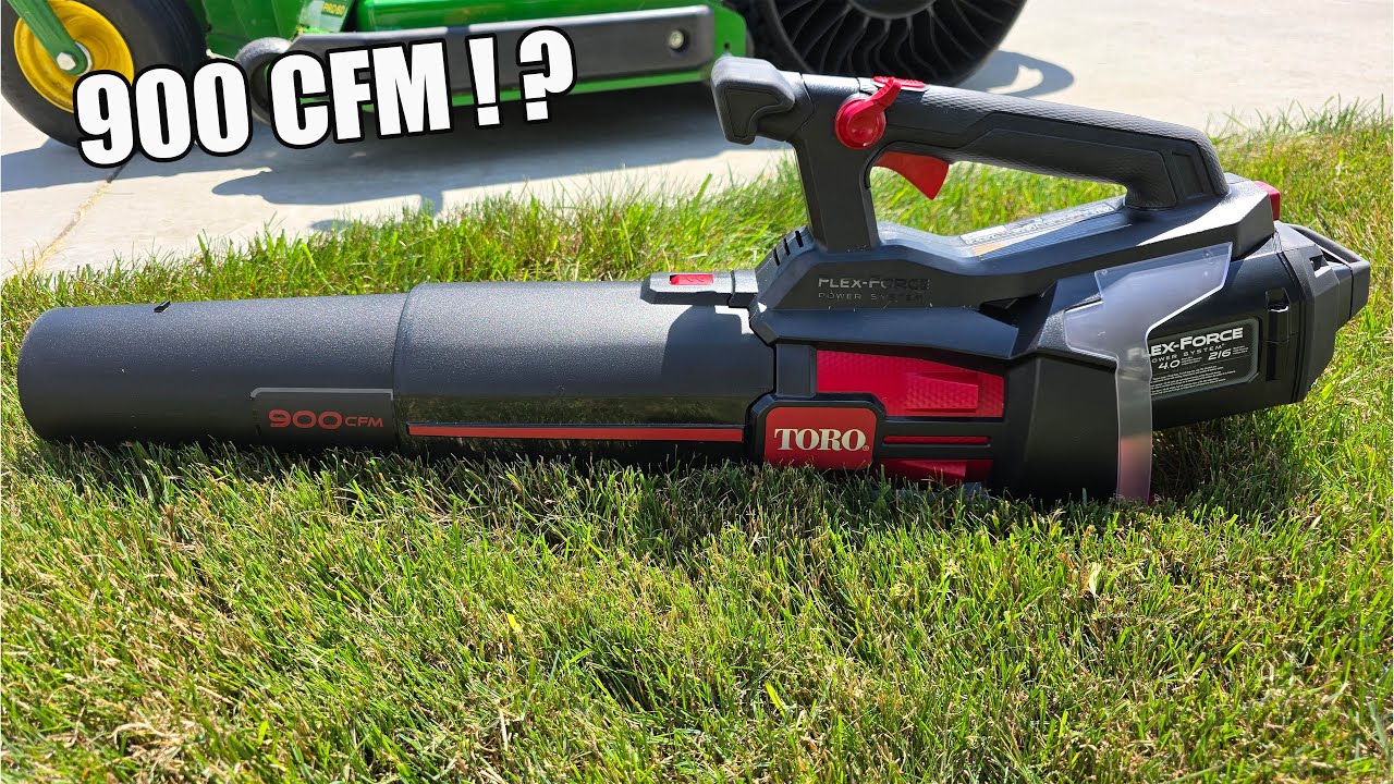 Аккумуляторная воздуходувка Toro Flex-Force 60 В 900 куб. футов в минуту (обзор 51827)